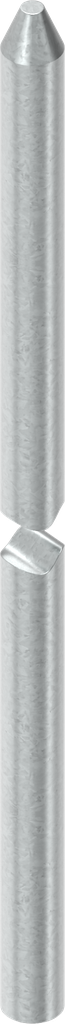 Varilla redonda L = 451 - 500 mm, acero galvanizado