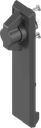 capotage avec papillon sans clé, polyamide noir et zamak époxy noir