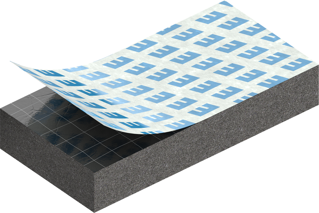 Zellgummi 5 x 15 mm, CR schwarz dehnungsfrei und selbstklebende Montagehilfe