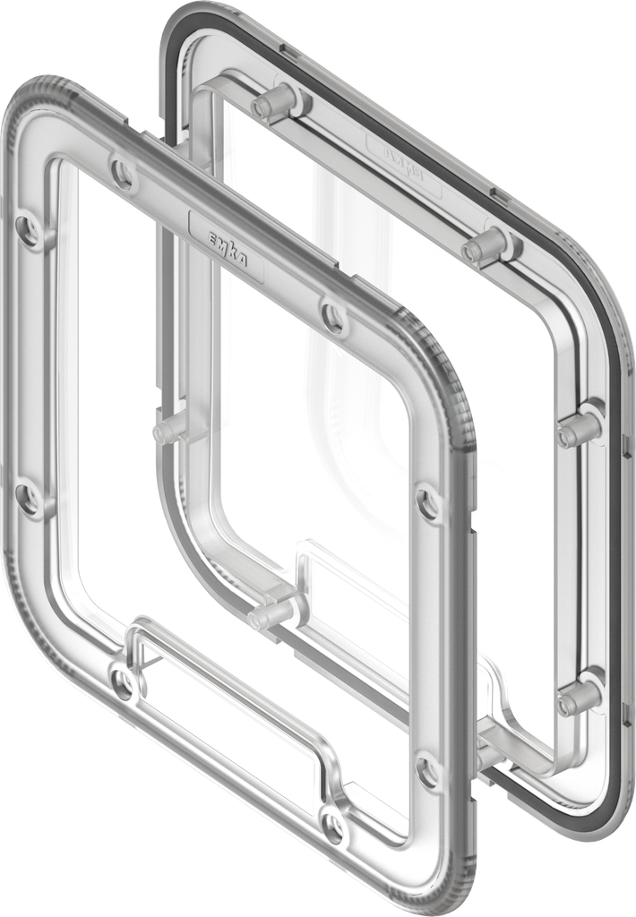 Viewing window, foamed, Makrolon transparent