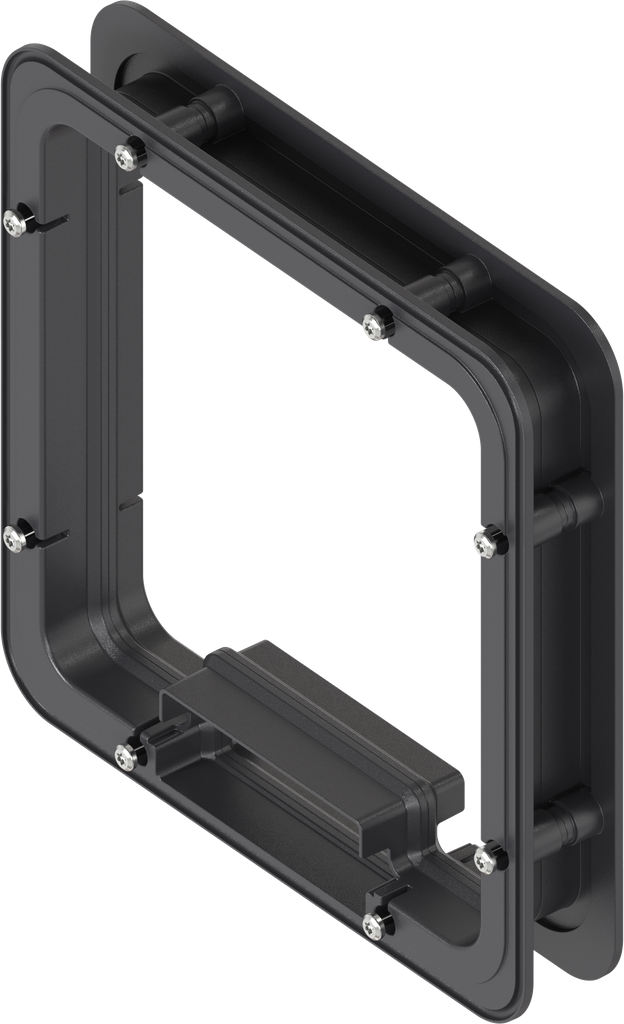 Spacer frame foamed inside for Ts = 35 mm, ABS black