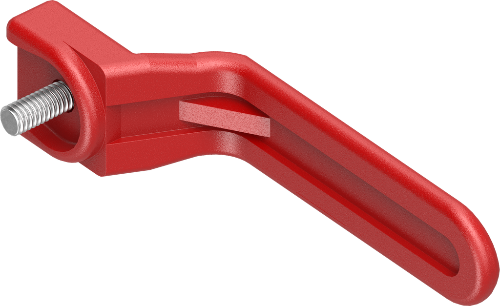 Inside handle, Polyamide red
