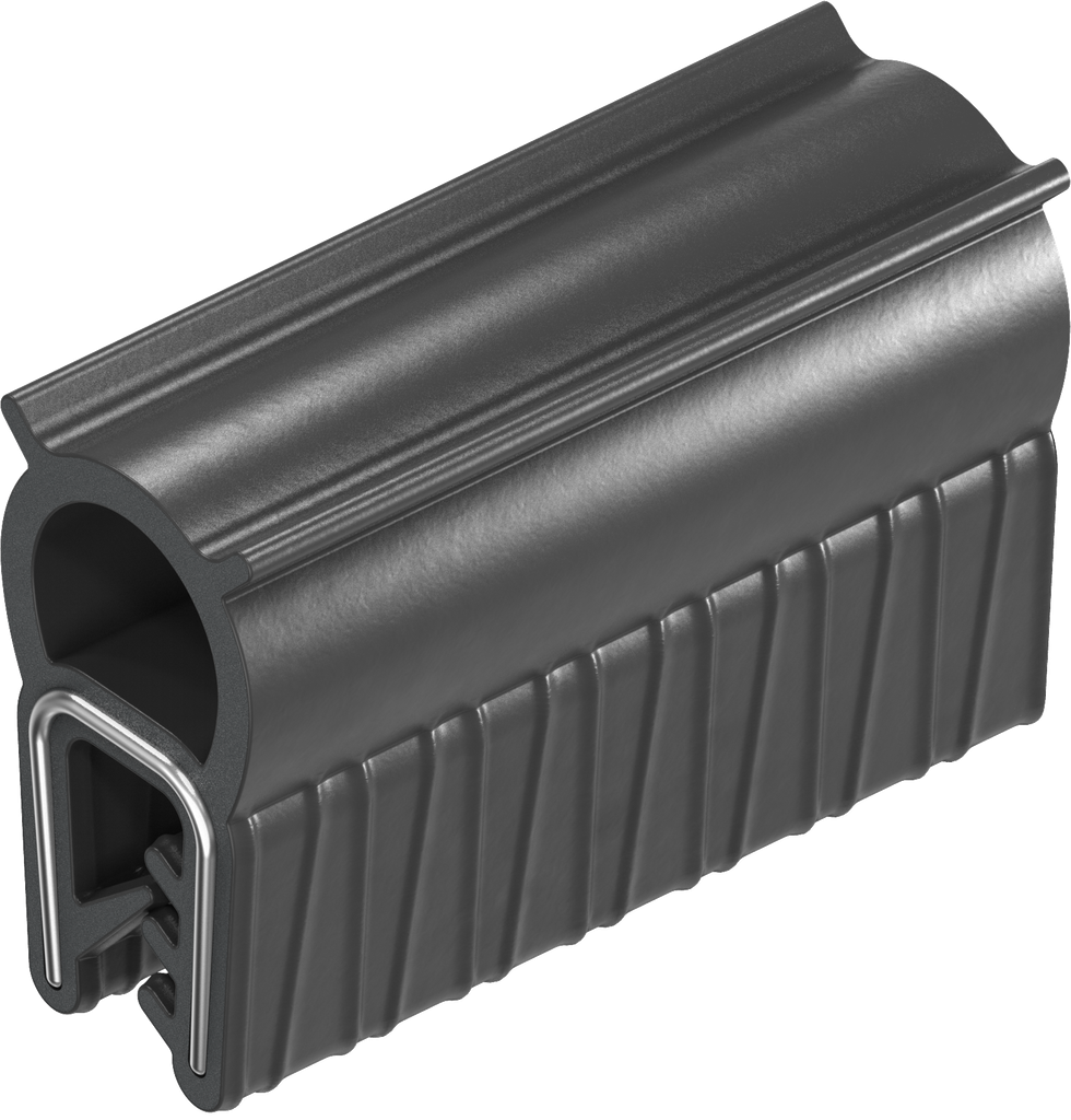 Afdichtprofiel zelfklemmend, EPDM 45 ± 5 Shore A; klemprofiel EPDM 60 ± 5 Shore A zwart