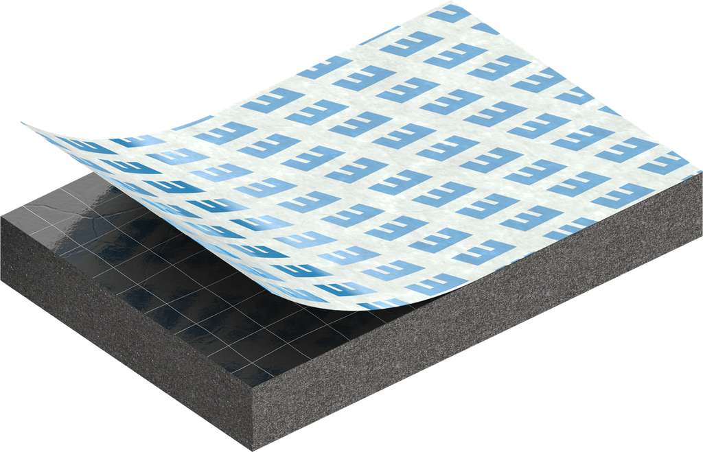 Zellgummi 4 x 20 mm, EPDM schwarz dehnungsfrei und selbstklebende Montagehilfe