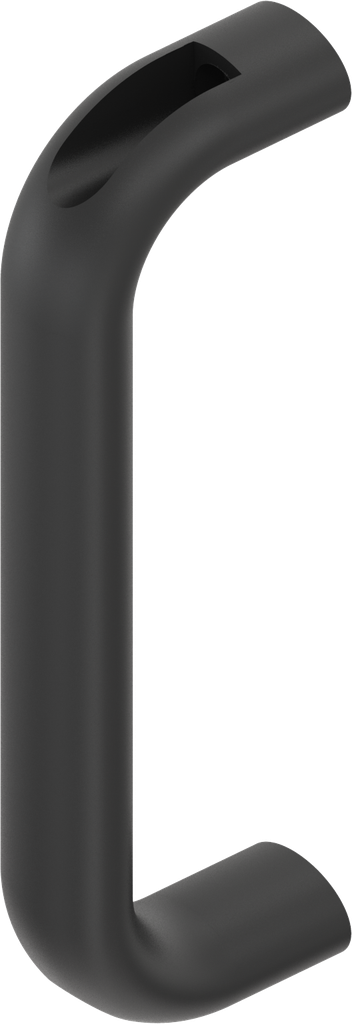Bow-type handle, Aluminium black plastic-coated