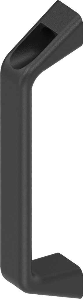 Bow-type handle, Die-cast aluminium black plastic-coated