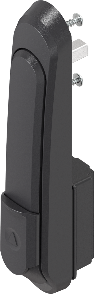 poignée escamotable avec capot et module pour demi-cylindre 40 mm (A = 30 mm), polyamide GF noir