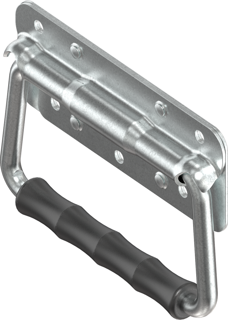 Asa plegable con resorte de torsión, acero galvanizado DS más Top Coat