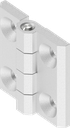 180° Hinge, Stainless steel AISI 316 bright polished P.2756el.pol.