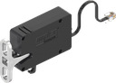 Single-point latch with emergency opening, Basic, Polyamide GF black