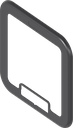 Cover frame, ASA black